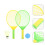 1Ensemble Jeu Badminton Enfants Raquettes Larges 6