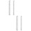 4Pièces Tubes Protecteurs Blancs Pour Écorce D'arbre Jardin 9