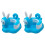 2Pièces Chaise Bébé Gonflable Pour Bain Sol Usage Polyvalent 2