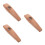 3Pièces Flûte Buccale En Bois Clair Instrument Maison 7