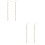 2Paires Boucles D'oreilles Anti-Perte Dorées Pour Écouteurs 6
