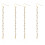 2Paires Boucles D'oreilles Anti-Perte Dorées Pour Écouteurs 2