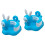 2Pièces Chaise Bébé Gonflable Pour Bain Sol Usage Polyvalent 4