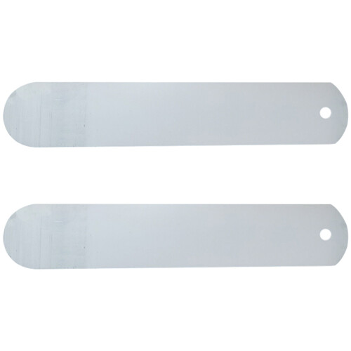 8Pièces Accessoires Sublimation Aluminium Argenté Solide