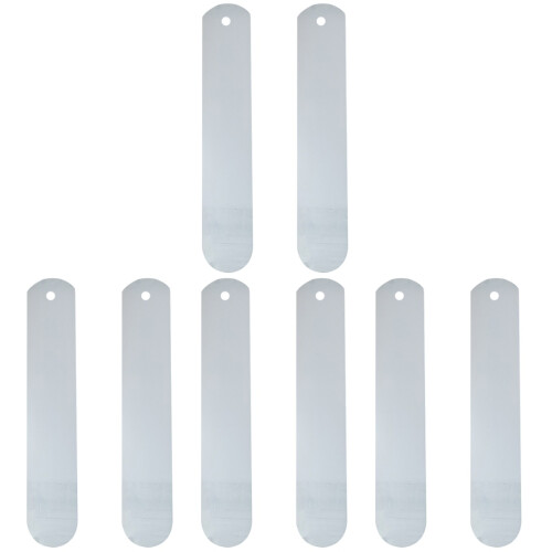 8Pièces Accessoires Sublimation Aluminium Argenté Solide 1