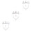 3Ensembles Parure Couronne Argentée Collier Boucles Fille 7