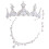3Ensembles Parure Couronne Argentée Collier Boucles Fille 2