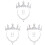 3Ensembles Parure Couronne Argentée Collier Boucles Fille 4