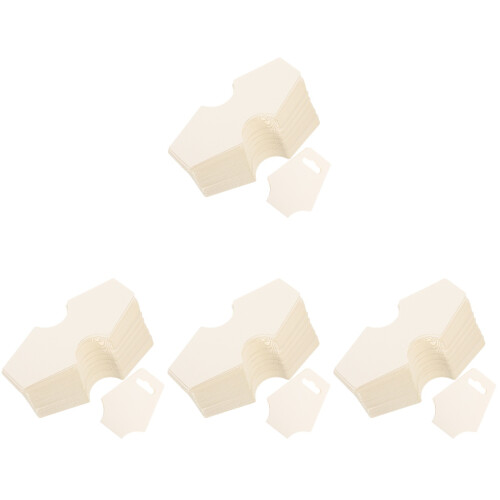 400Pièces Cartes Blanches Pour Présentation Boucles Bracelets 2
