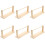 6Pièces Porte-Rubans En Bois Beige Solide Pour Usage 2