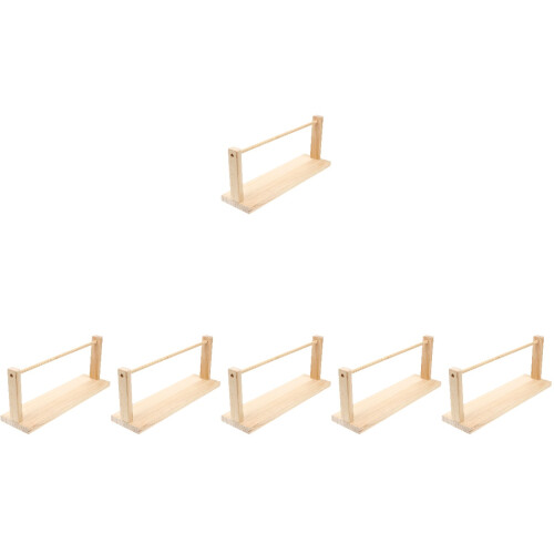 6Pièces Porte-Rubans En Bois Beige Solide Pour Usage 2