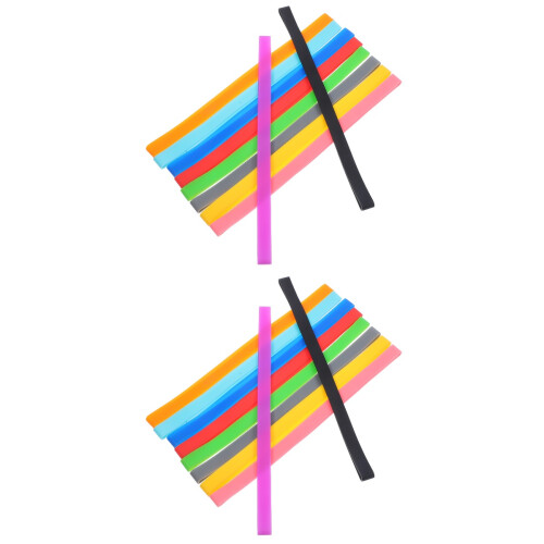 20Pièces Sangles Élastiques En Caoutchouc Flexibles Multi-Couleurs 2
