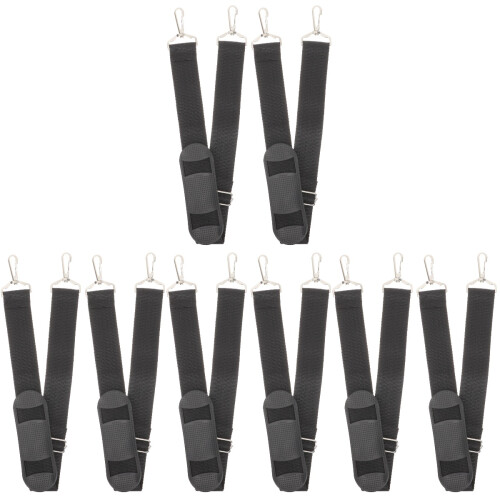8Pièces Sangles Réglables Violon Noir Avec Boucles Métalliques Solides 2