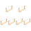 6Pièces Porte-Rubans En Bois Beige Solide Pour Usage 5