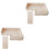 2Ensembles Rampe En Bois Khaki Pour Hamster Rongeurs 3