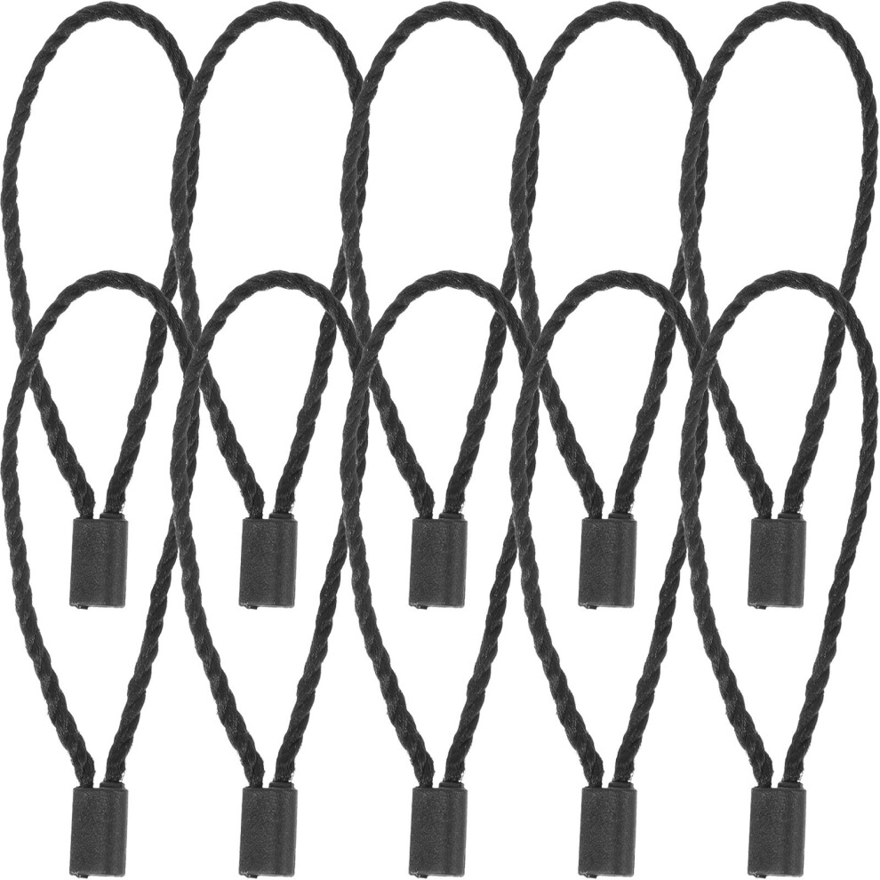 3Pcs Simple Black Tag Rope Fasteners For Clothes Price And Craft Tags 013523038740