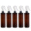 15Pcs Brown Lightweight Plastic Mist Sprayers for Cosmetic Storage 1