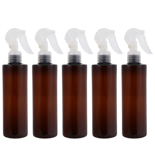 15Pcs Brown Lightweight Plastic Mist Sprayers for Cosmetic Storage