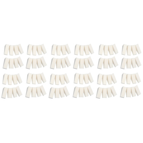 96Pcs Manicure Triangle Sponges White Nail Gradient Color Makeup Tools 2
