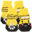 12Pcs Replaceable Compact Dog Socks Breathable Cotton for Pet Paw Care 3