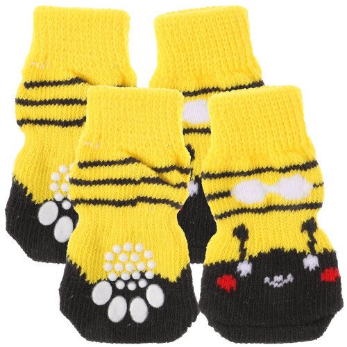 12Pcs Replaceable Compact Dog Socks Breathable Cotton for Pet Paw Care 2