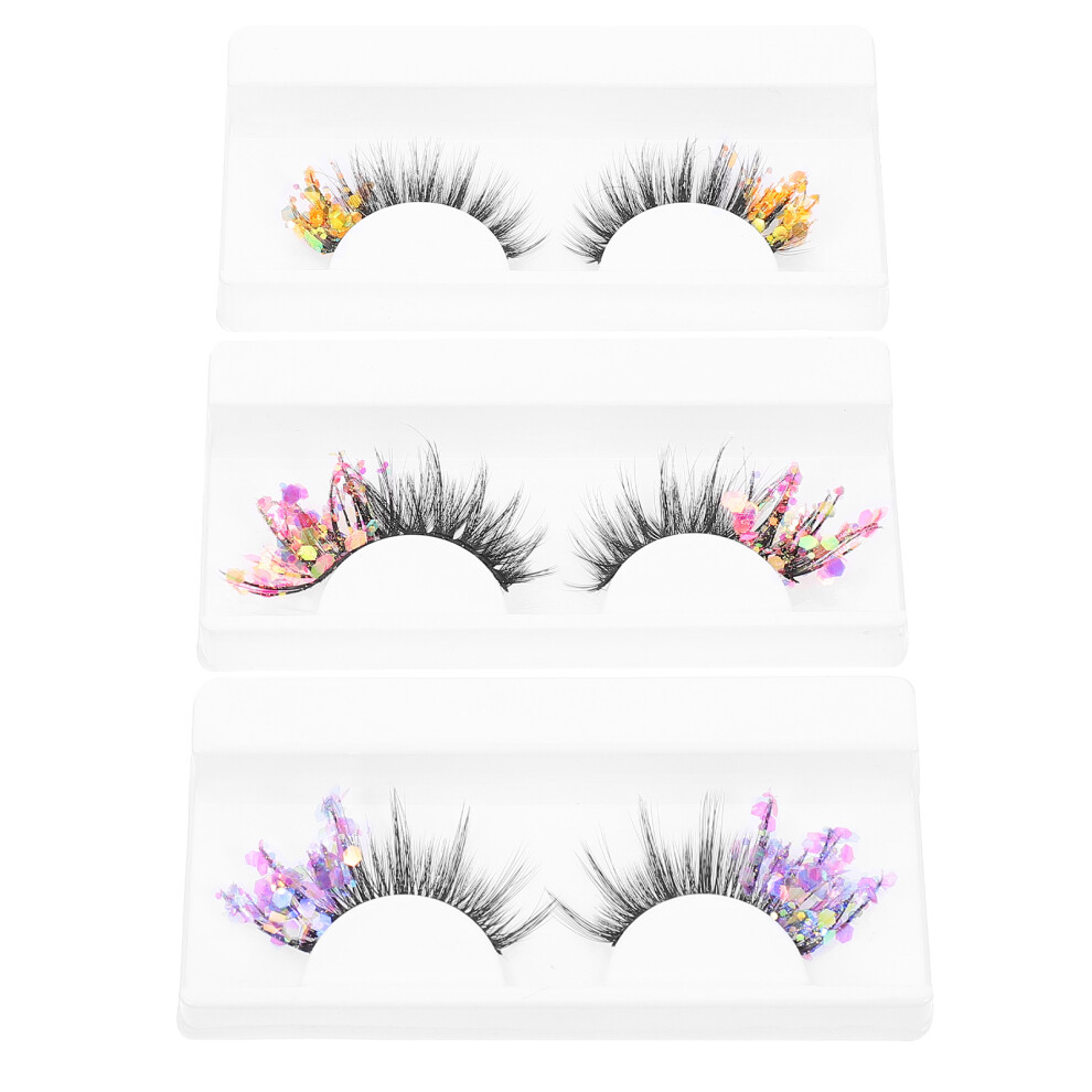 Totority Colored False Eyelashes Lightweight Natural Look Makeup Lashes