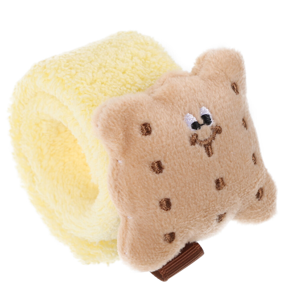 Vaguelly 2Pcs Multi Fleece Towel Wristbands For Face Washing Women