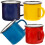 8Pcs Vintage Enamel Mug Set Simple Style Practical for Everyday Use 2