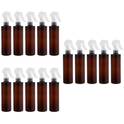 15Pcs Brown Lightweight Plastic Mist Sprayers for Cosmetic Storage 2