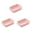 3Pcs Pink Multipurpose Ceramic Baking Pan Wear-Resistant and Sturdy 2