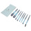 2Sets Soft Blue Makeup Brushes Versatile Cosmetic Brush Kit for Women 2