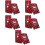 5Pcs Festival Table Runner Xmas Elk Theme Dining Tablecloth 9