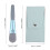2Sets Soft Blue Makeup Brushes Versatile Cosmetic Brush Kit for Women 9