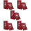 5Pcs Festival Table Runner Xmas Elk Theme Dining Tablecloth 10