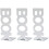 3Pcs White Metal Bookends Frame Retro Creative Organizer for Books 4