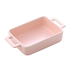 3Pcs Pink Multipurpose Ceramic Baking Pan Wear-Resistant and Sturdy