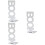 3Pcs White Metal Bookends Frame Retro Creative Organizer for Books 7