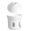2Pcs Household Multi-Function White Ceramic Soup and Stew Bowls 9
