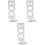 3Pcs White Metal Bookends Frame Retro Creative Organizer for Books 3