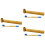 3Pcs Blue Bamboo Toothbrush Soft Bristle Gentle Cleaning 6