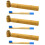 3Pcs Blue Bamboo Toothbrush Soft Bristle Gentle Cleaning 8