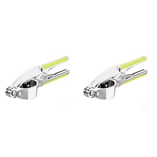 2Pcs Garlic Ginger Press Stainless Steel Mincer Crusher 1