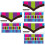 6Pcs Multicolor Kalimba Note Stickers for 21 Key Instrument Keyboard 8