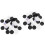 2Sets Plastic Backgammon Chess Pieces Black and White for Kids Play 6