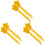 6Pcs Shape Clamps Yellow Kids Maker Toys 2