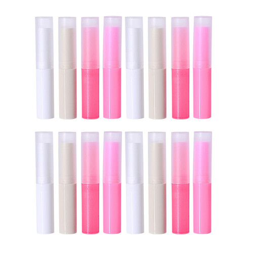 32Pcs Plastic Lip Balm Tubes DIY Use Assorted Color Durable Containers
