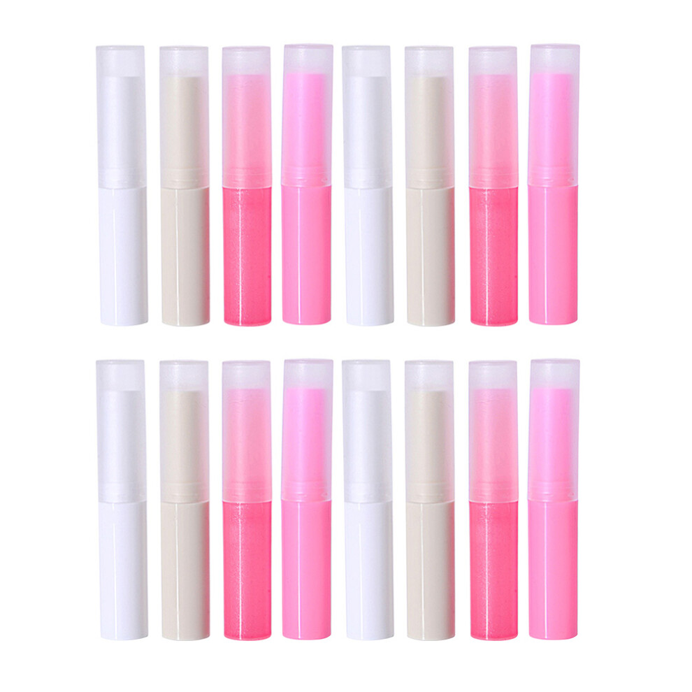 Vaguelly 32Pcs Plastic Lip Balm Tubes Diy Use Assorted Color Durable Containers
