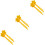 6Pcs Shape Clamps Yellow Kids Maker Toys 4