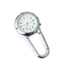 2Pcs Multifunctional Clip on Watch White Dial for Timekeeping