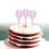 18Pcs White Glitter Cake Toppers Creative Cupcake Picks for Parties 9